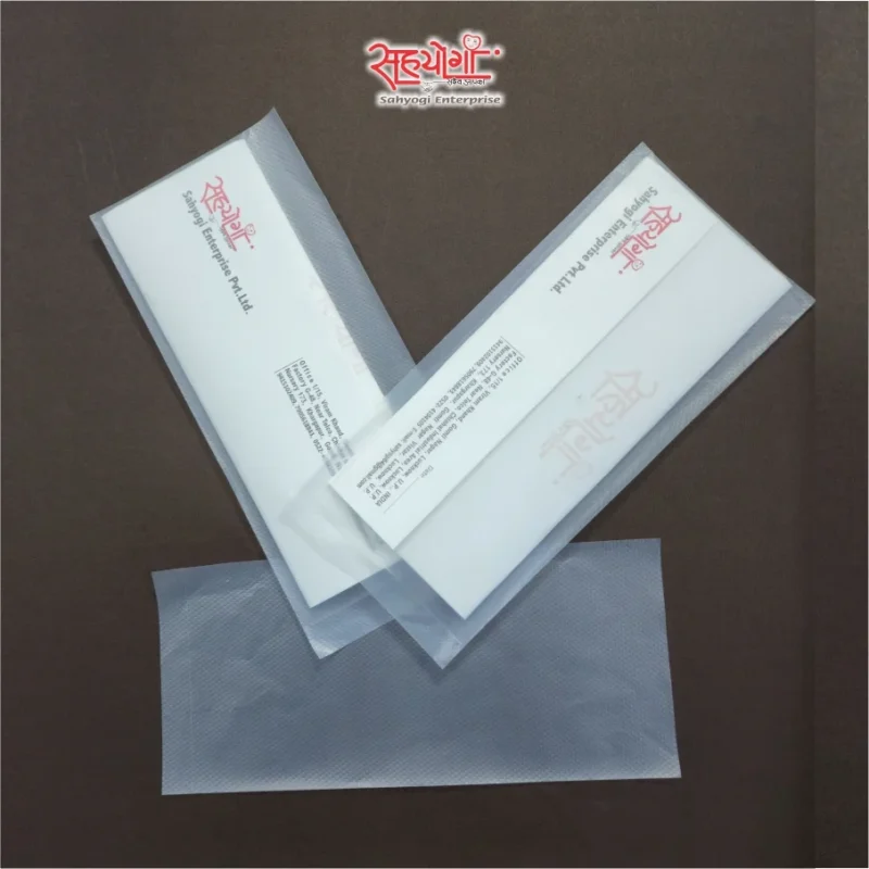 Executive Pass Book Transparent Cover Plastic Envelope)img
