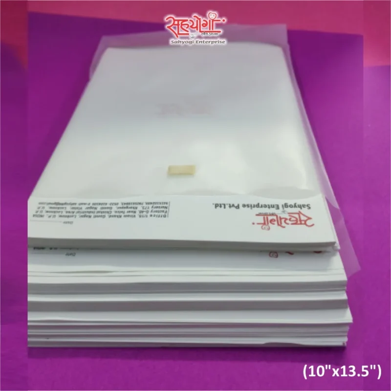 Document Protector Velcro Bag Transparent Sahyogi Enterprise Bundle)img