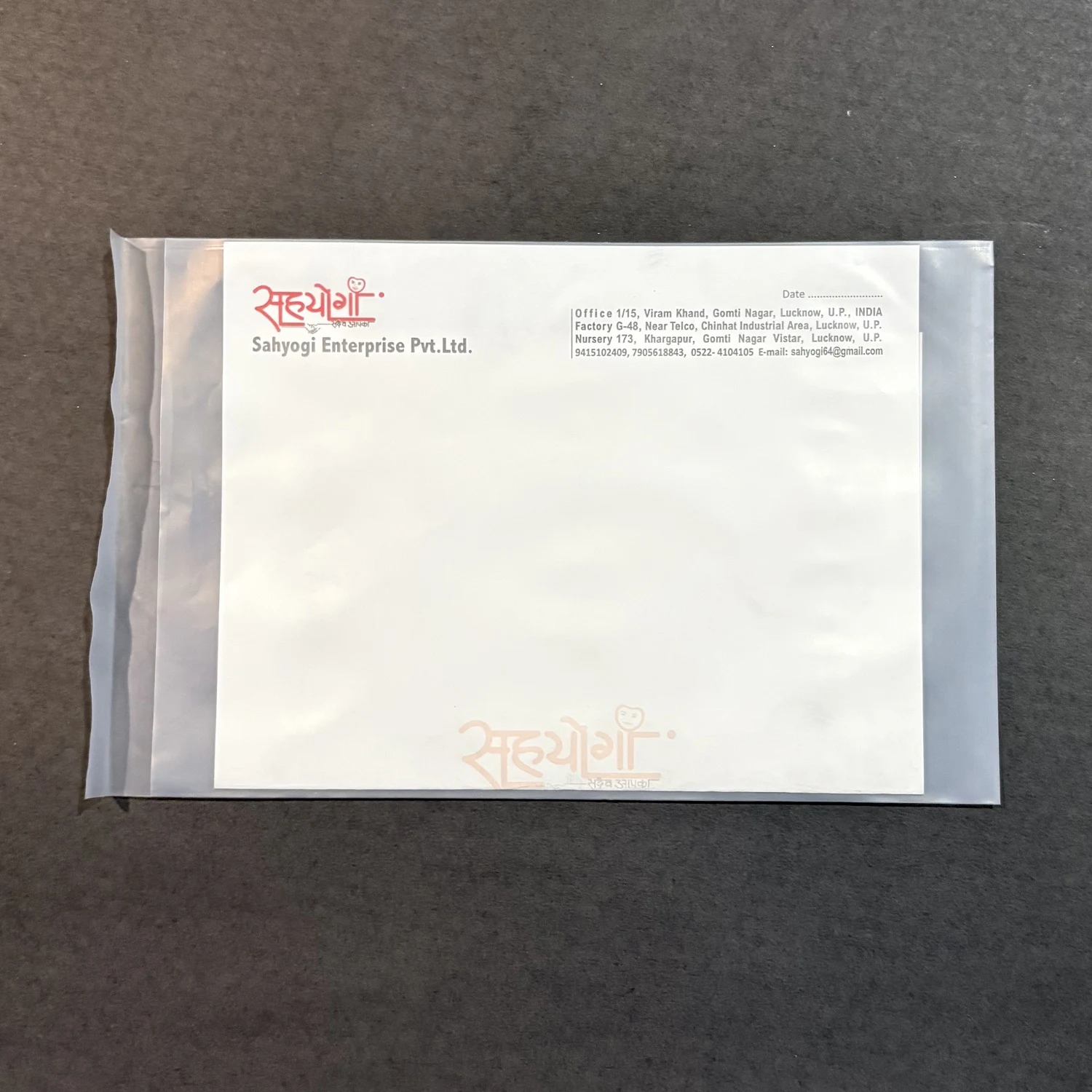 Sahyogi Enterprise Transparent Plain Envelope Covers)img