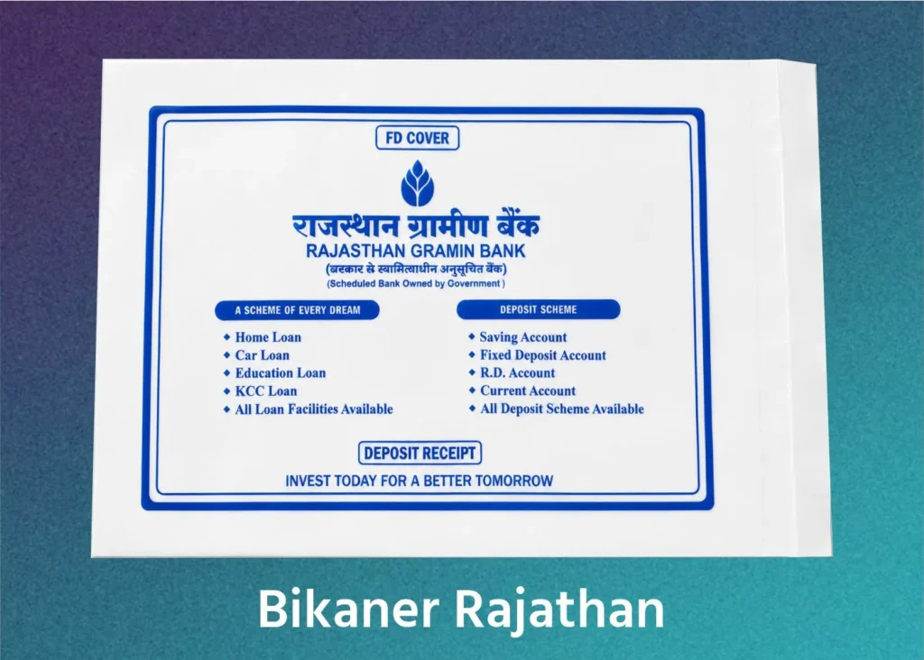 Covers and Envelope Milky Printing service 6.5x9.5 Gramin Bank)img