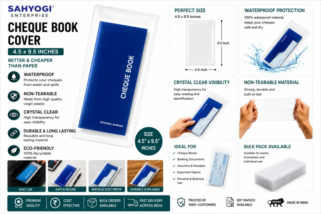 Sahyogi Enterpise Cheque Book Covers and Envelopes)img
